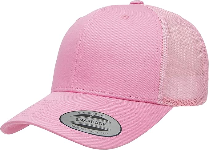 classic hat pink ladies trucker hat